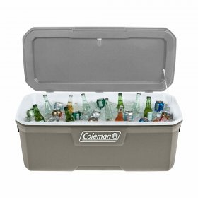 Coleman 316 Series 150QT Hard Chest Wheeled Cooler, Silver Ash