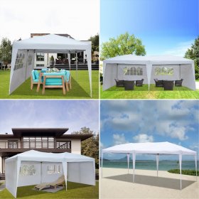 Ktaxon 10'x 20' Pop up Wedding Party Tent with 4 Sides White