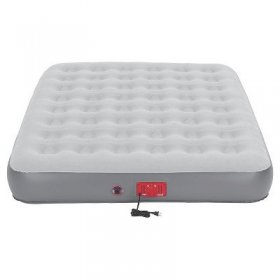 Coleman QuickBed Extra High Air Mattress with Built-In-Pump Queen Gray