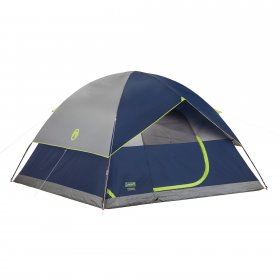 6-Person Sundome Dome Camping Tent, Blue