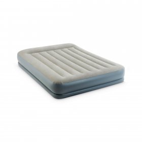 Intex Dura-Beam 12 inch Pillow Rest Mid-Rise Air Bed Mattress with Built-in Pump, Queen