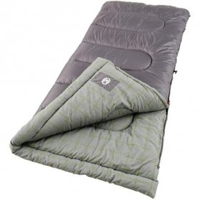 Coleman 2000004453 Rectangular Flannel Sleeping Bag Green Valley