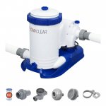 Bestway 58392E Flowclear 2500 GPH Above Ground Pool Water Filter Pump