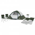 Ozark Trail 6-Piece Camping Combo -Green (Includes tent, chairs, sleeping bags, and table)