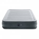 Intex Comfort Deluxe Dura-Beam Plush Air Mattress Bed w/Built-In Pump, Full