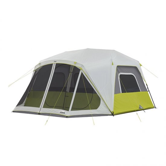 CORE Equipment 10 Person Instant Cabin Tent with Screen Room, 14\' x 10\'