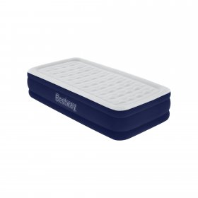 Bestway Tritech 15" Air Mattress Antimicrobial Coating with Built-in AC Pump, Twin