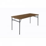 Ozark Trail 5FT Wood Folding Table, Brown, 60" x 25.6" x 28.93"