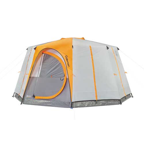 Coleman 13\'x13\' 8-Person Octagon Cabin Tent with Full Fly and Room Divider