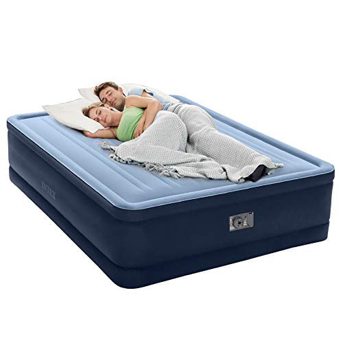 Intex Premaire Series Robust Comfort Airbed with Built-In Electric Pump, Bed Height 20\", Queen Exclusive